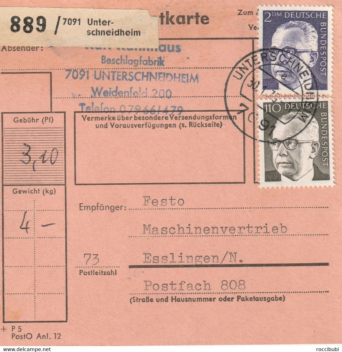 Paket Karte, Unterschneidheim, Esslingen - Other & Unclassified