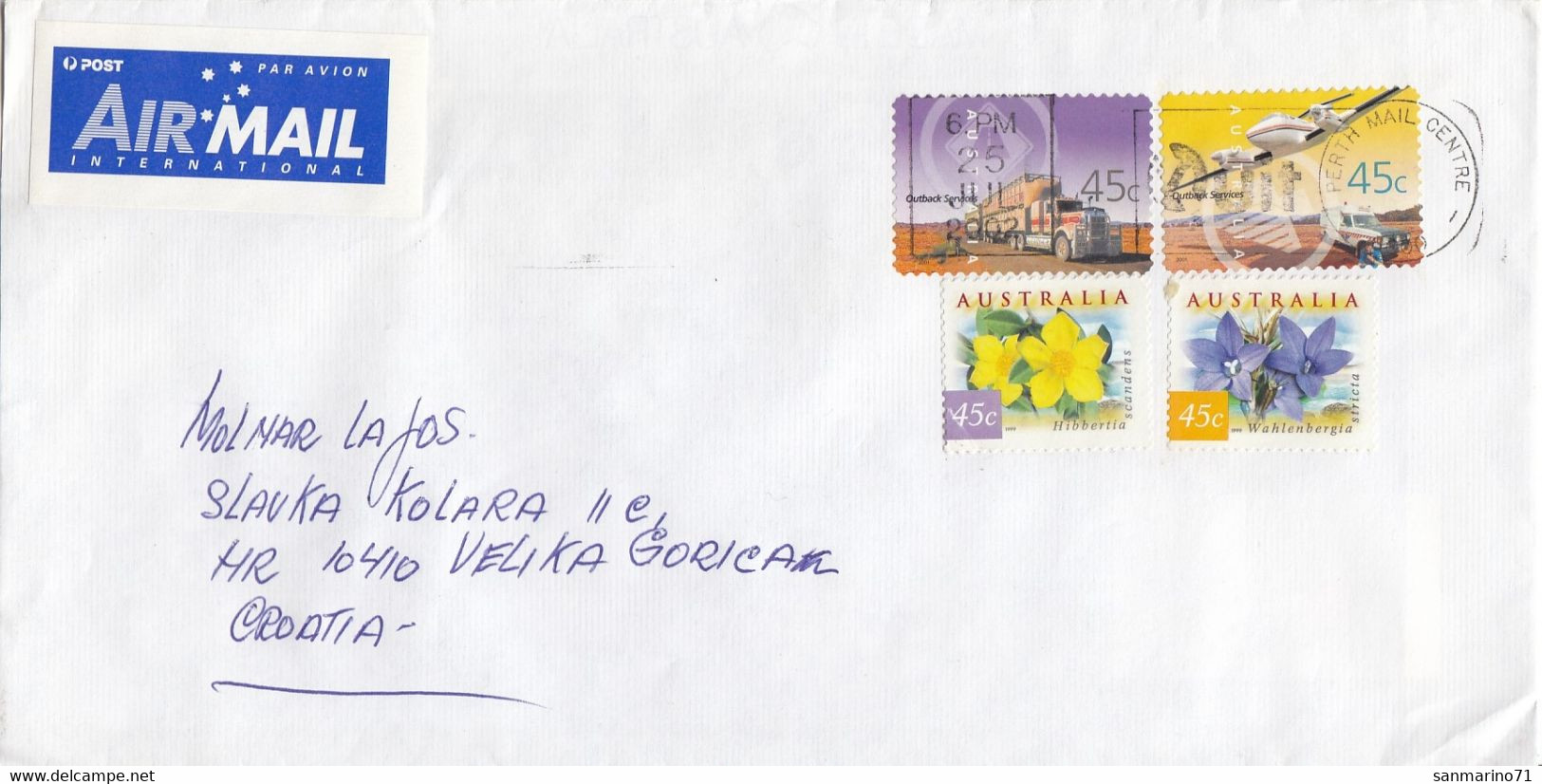 AUSTRALIA Cover Letter 454,box M - Storia Postale
