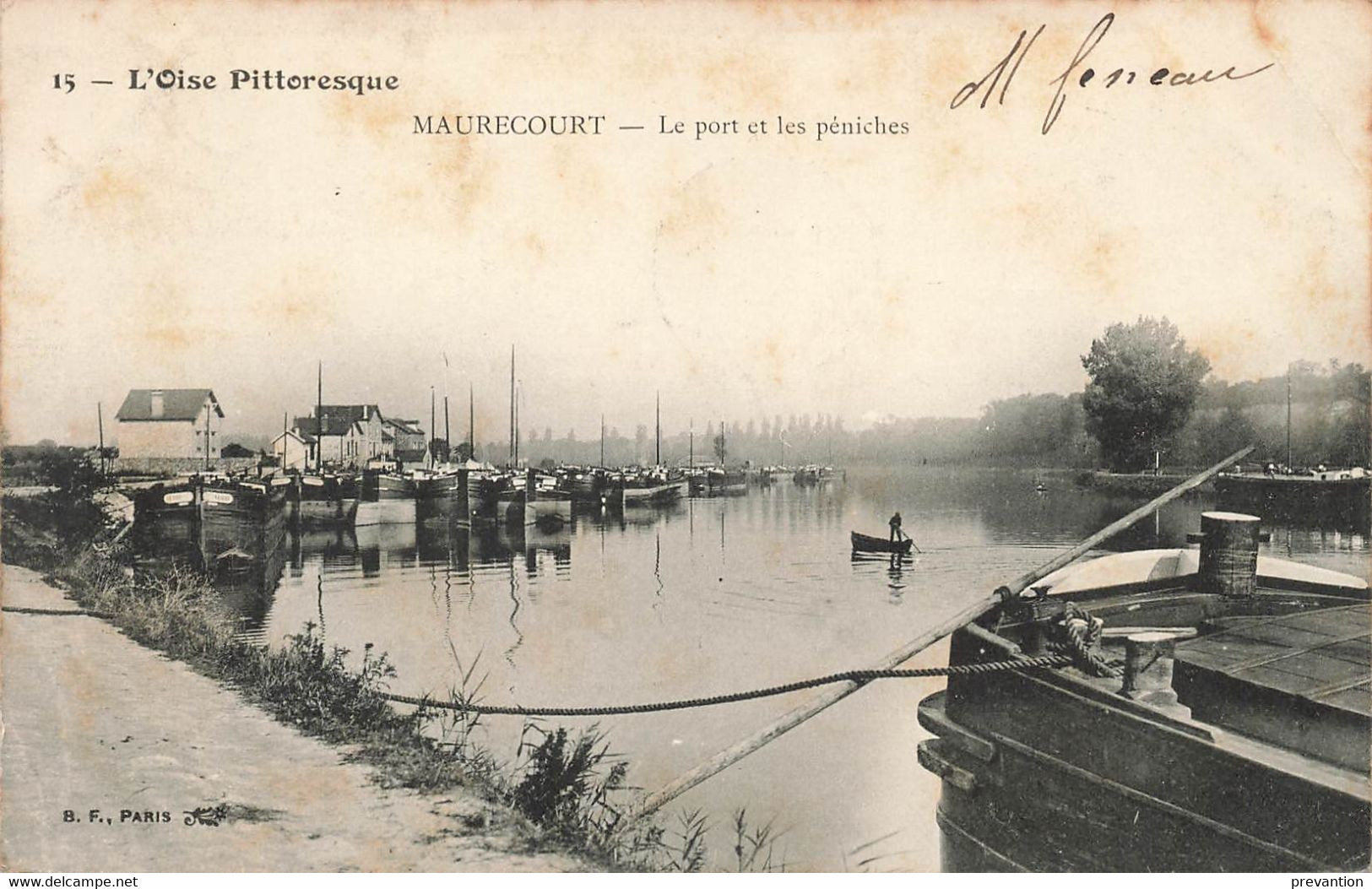 MAURECOURT - Le Port Et Les Péniches - Carte Circulé En 1906 - Maurecourt