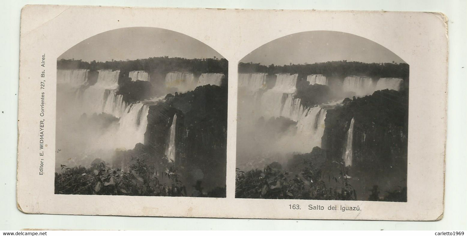 SALTO DE IGUAZU'  - CARTA STEREOSCOPICA - Stereoscopic