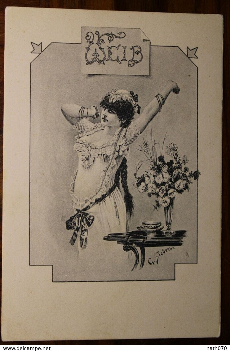 AK CPA Frauen Mode Hutmode Femme Jugendstil Art Nouveau Weib - Autres & Non Classés