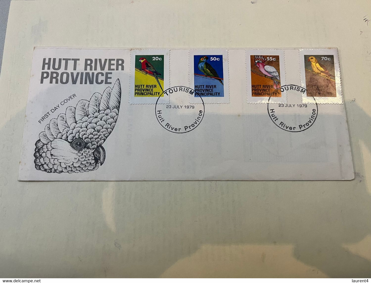 (2 K 2) Australia -  From HUTT River Province FDC - 1993 (Australian Bush Birds Set Of 4 Stamps) With Insert - Werbemarken, Vignetten