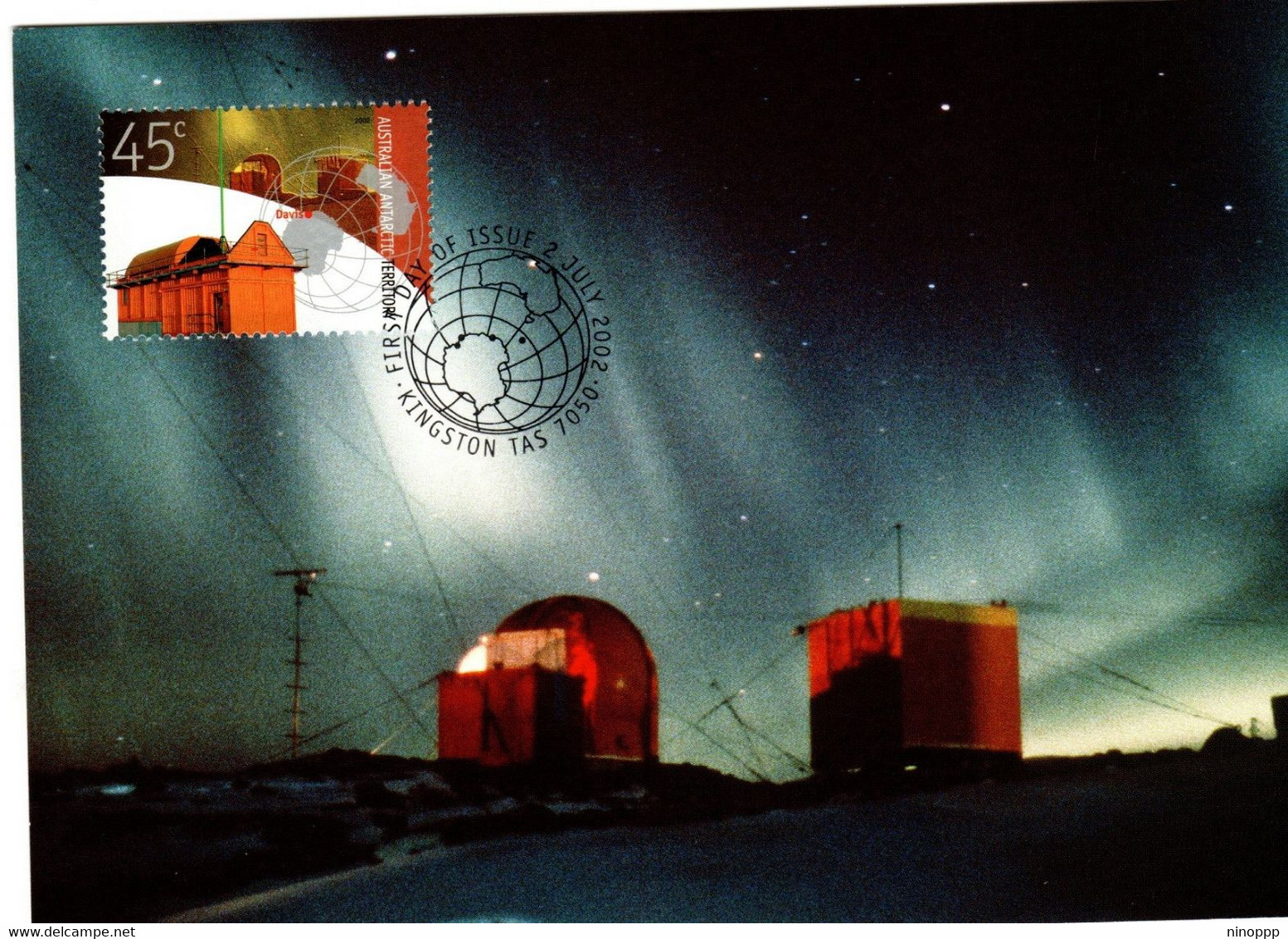 Australian Antarctic Territory 2002 Antarctic Research,Davis Station,maximum Card - Maximum Cards