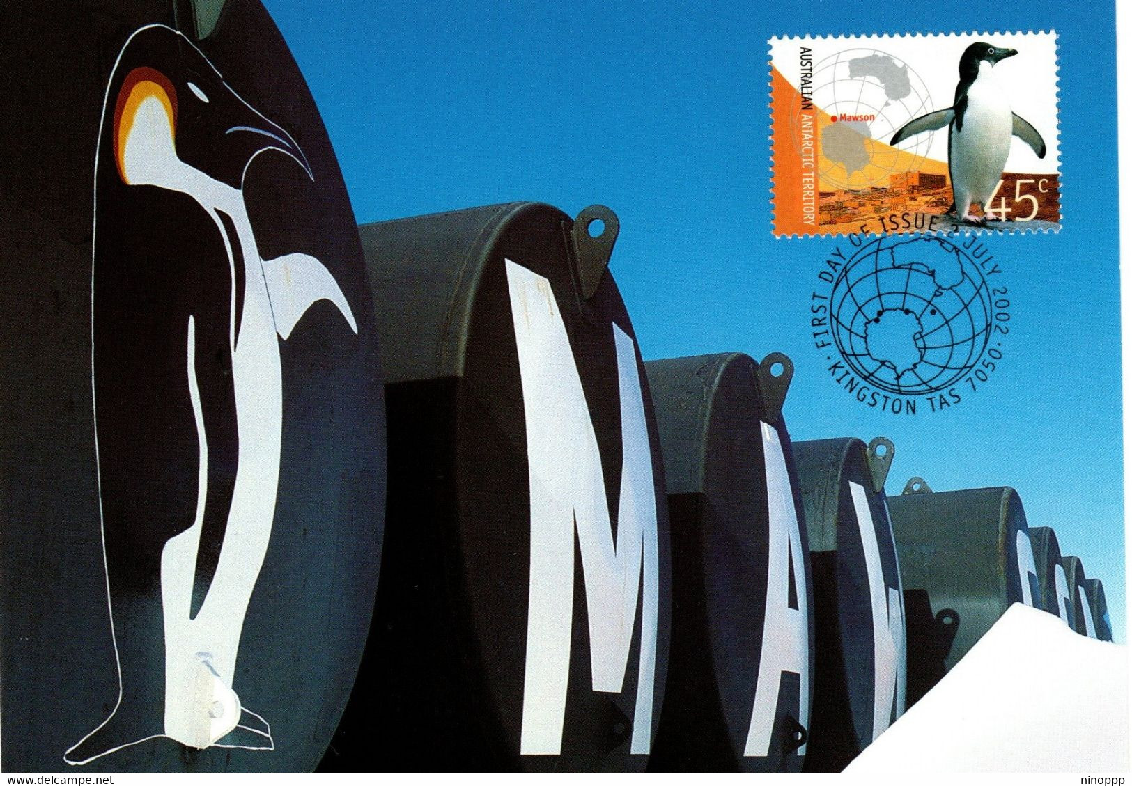 Australian Antarctic Territory 2002 Antarctic Research,Mawson Station,maximum Card - Tarjetas – Máxima