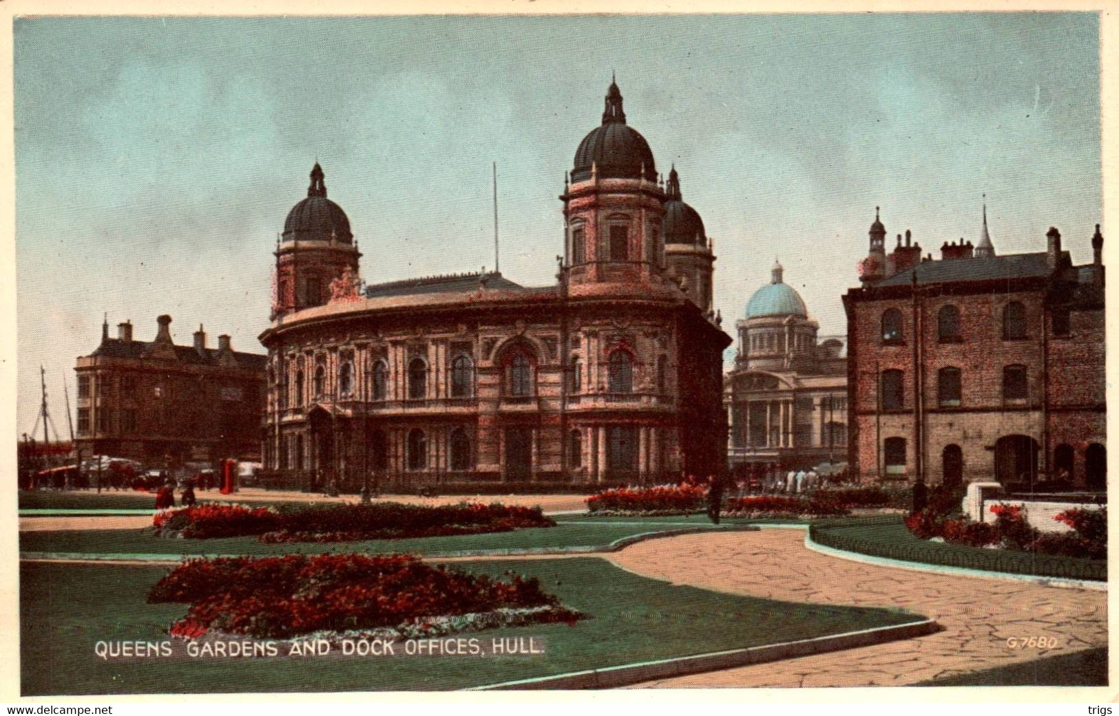Hull - Queens Gardens And Dock Offices - Hull