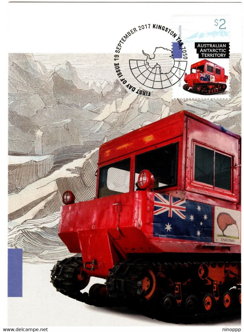 Australian Antarctic Territory 2016 Ice Flowers $ 1 White, Maximum Card - Tarjetas – Máxima