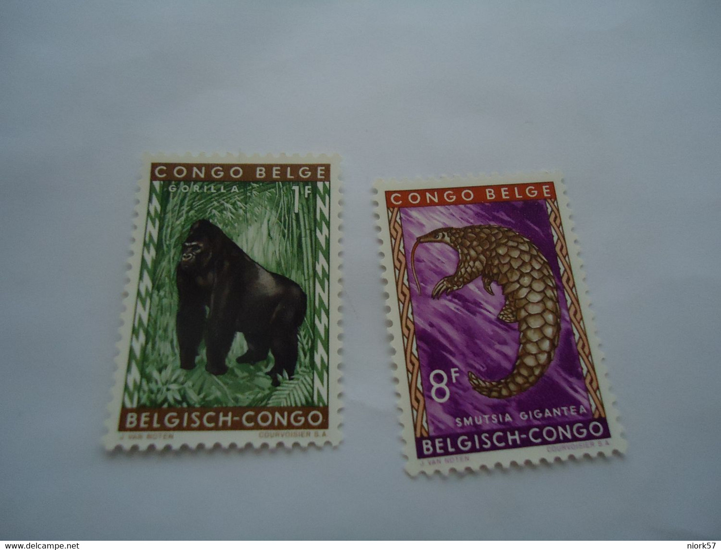 BELGIAN   CONGO  MNH STAMPS  ANIMALS CHIMPANZEES - Chimpancés