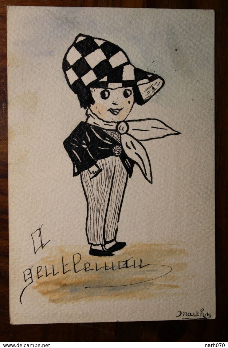 AK CPA 1926 Kinder Jugendstil Art Nouveau Gentleman Enfant - Other & Unclassified