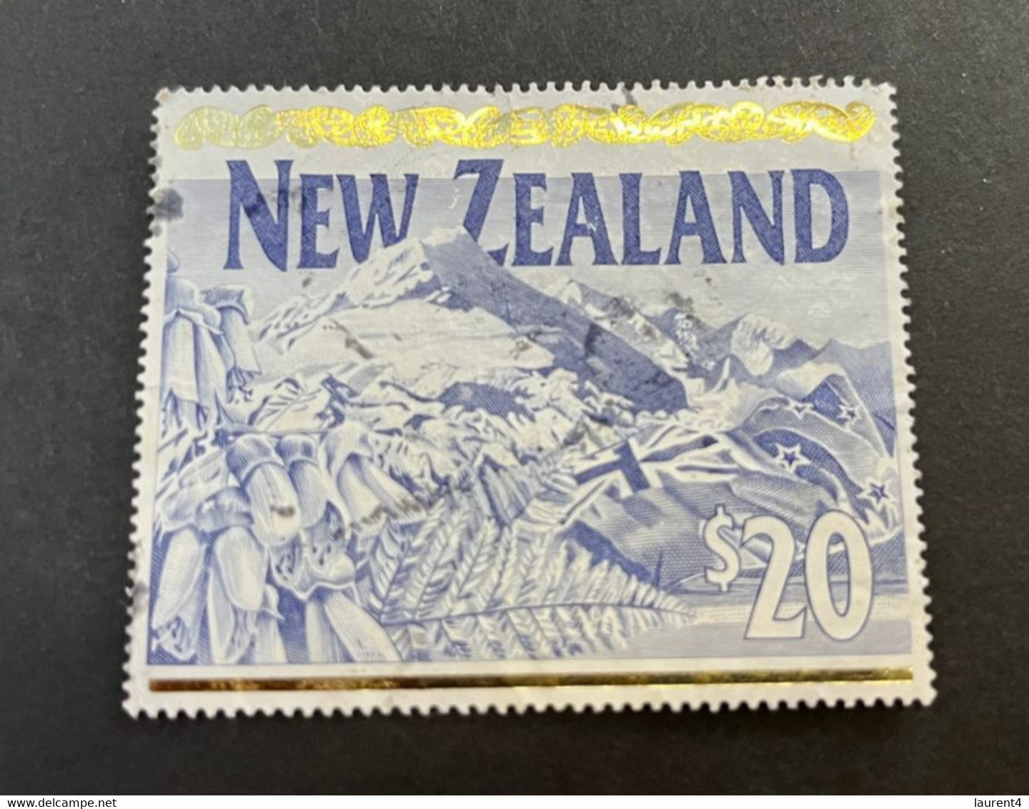 (stamp 8-10-2022) Used NEW ZEALAND - Nouvelle Zélande - $ 20.00 Stamp (high Values) - Usados