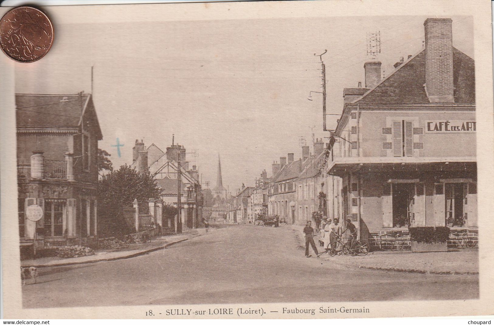 45 - Carte Postale Ancienne De  SULLY SUR LOIRE   Faubourg Saint Germain - Sully Sur Loire