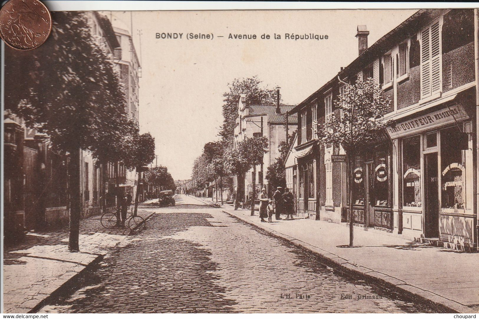 93 - Carte Postale Ancienne De  BONDY    Avenue De La République - Bondy