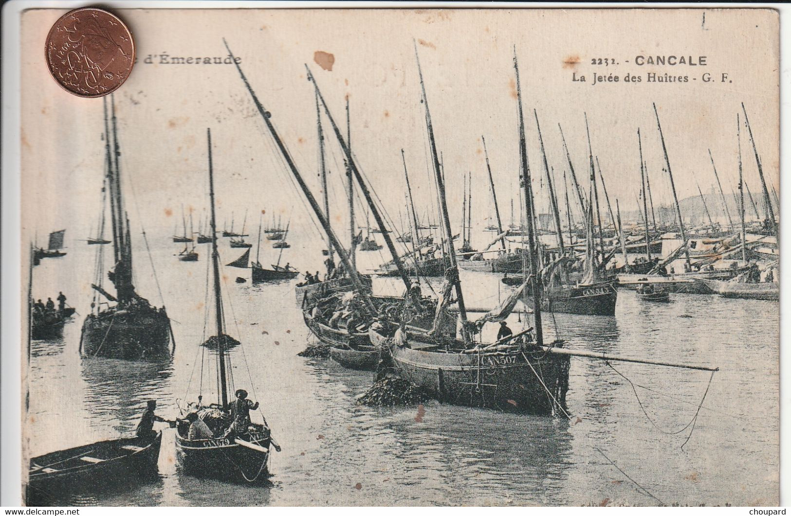 35 - Carte Postale Ancienne De  CANCALE     La Jetée Des Huitres - Cancale