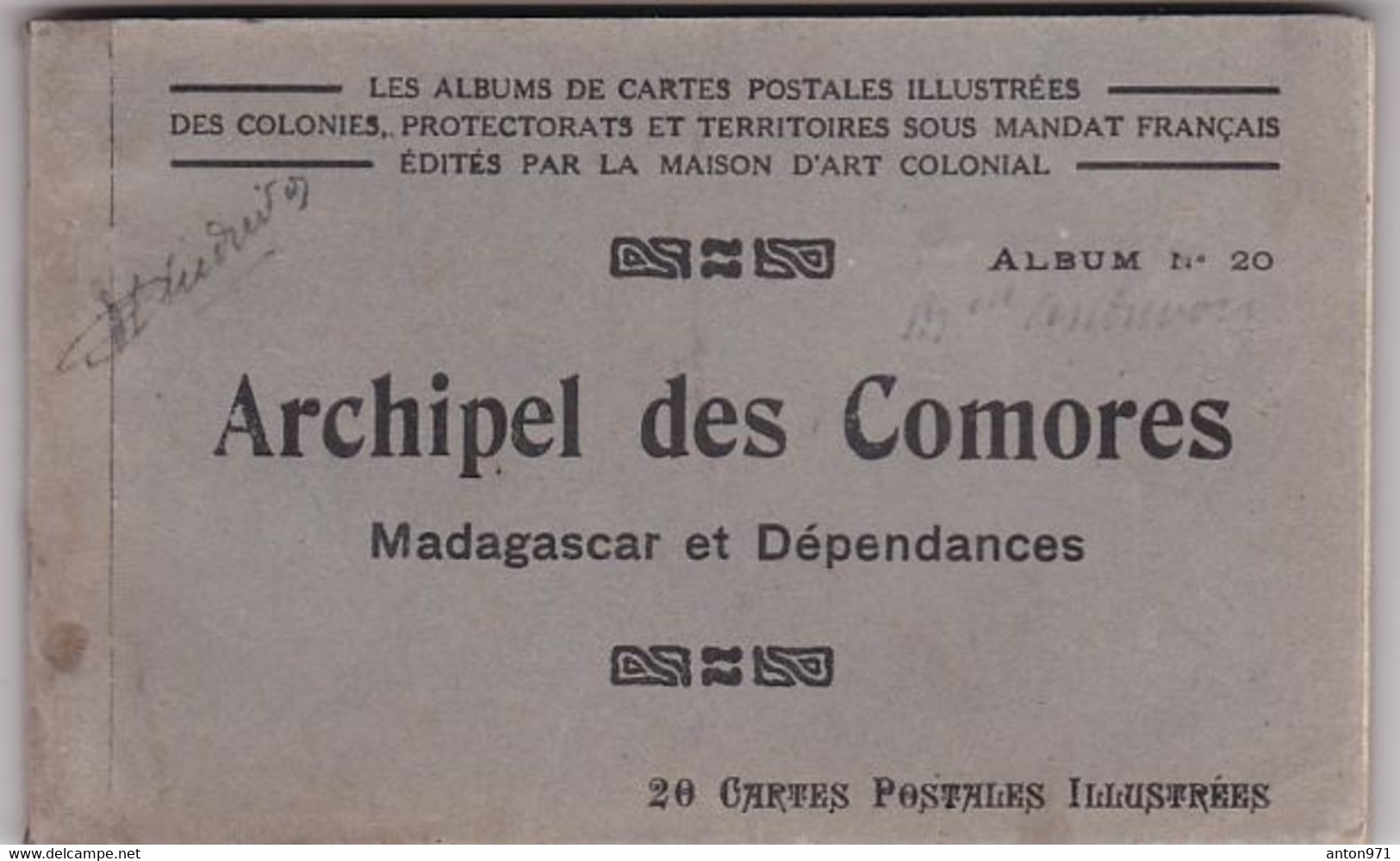 ARCHIPEL  DES  COMORES  --  TRES RARE Carnet De 20 Cpa - Mayotte