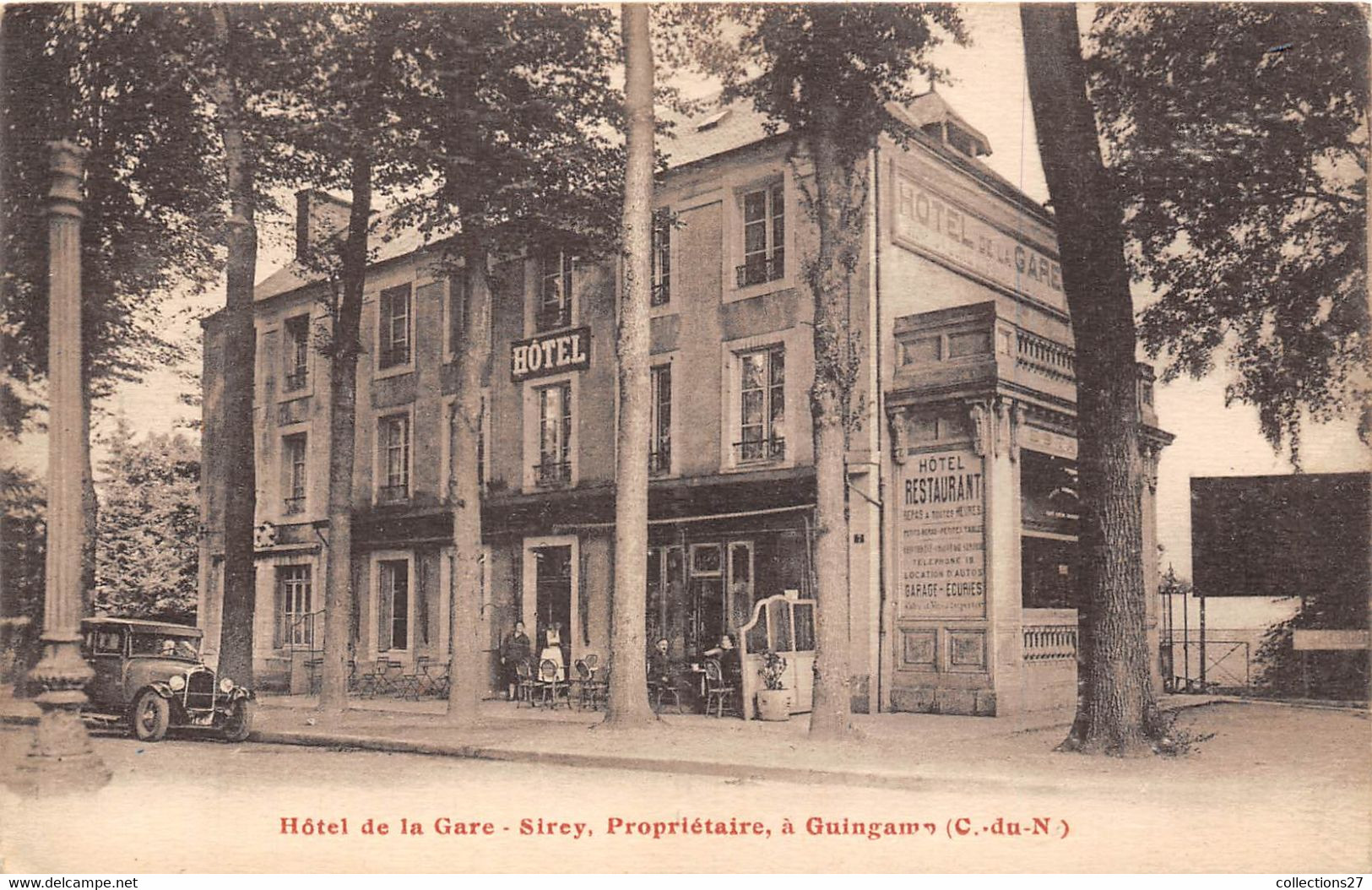 22-GUINGAMP- HÔTEL DE LA GARE - SIREY PROPRIETAIRE - Guingamp