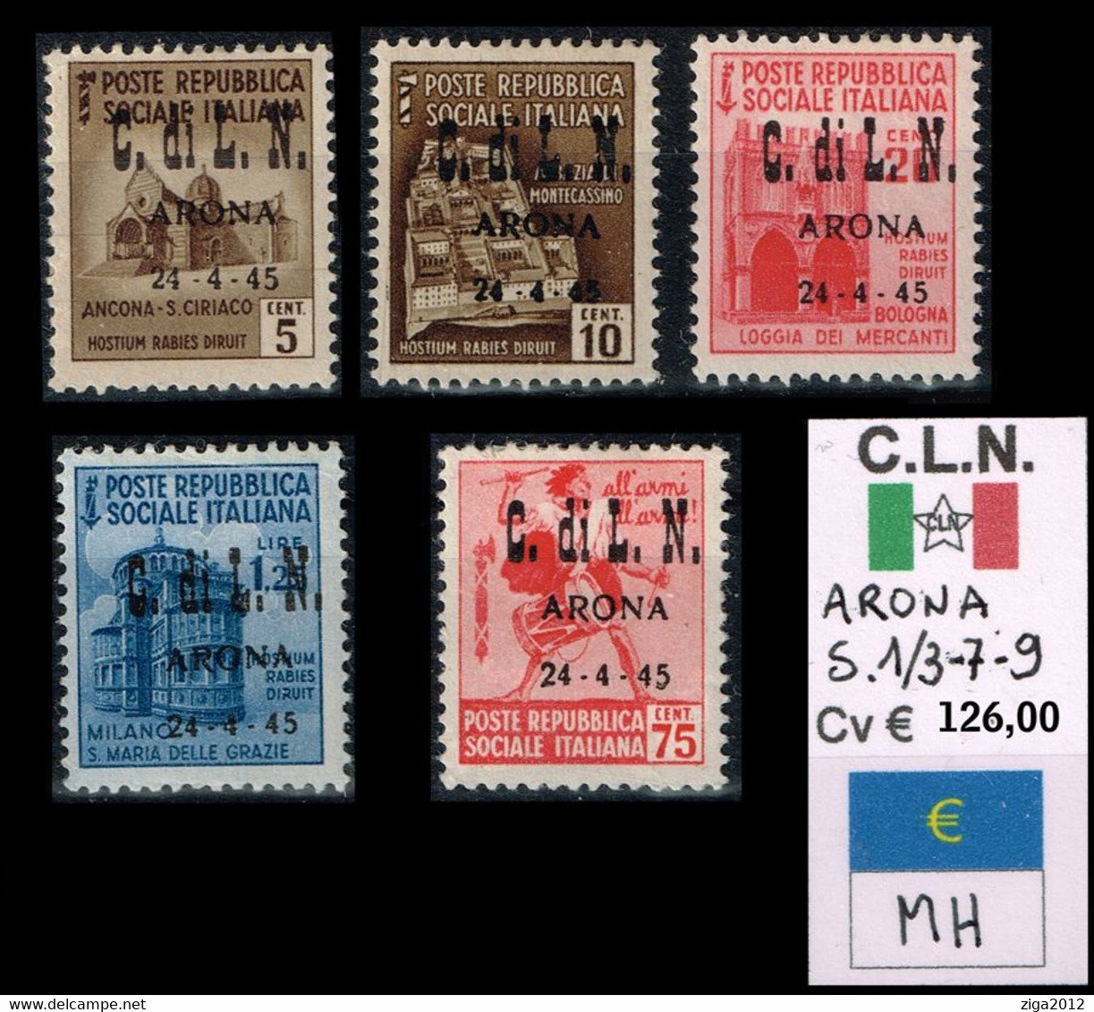 ITALY 1945 C.L.N. ARONA - Comitato Di Liberazione Nazionale (CLN)