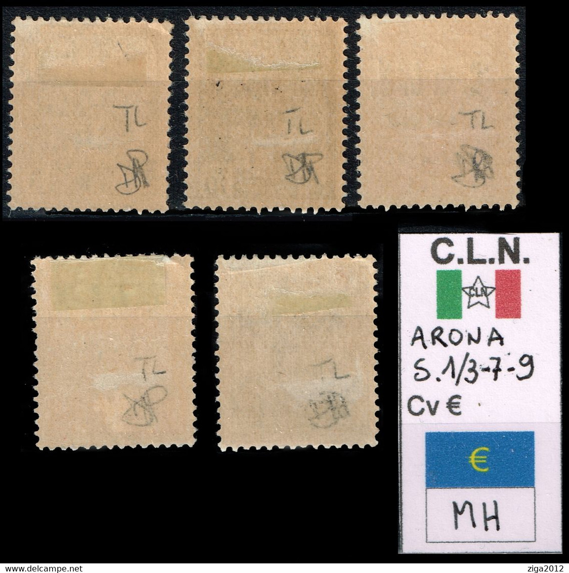 ITALY 1945 C.L.N. ARONA - Nationales Befreiungskomitee