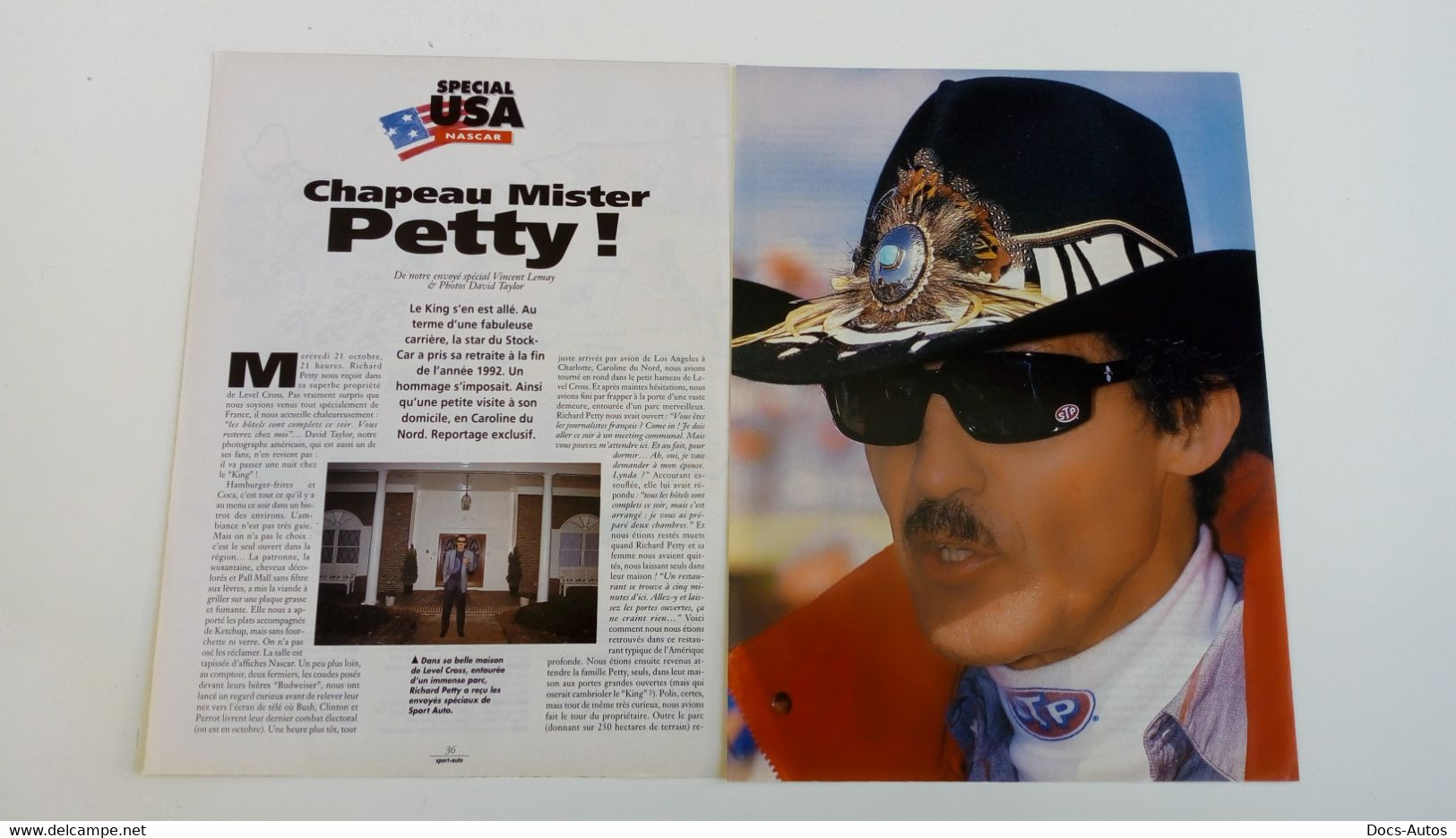 Coupure De Presse De 1993 Course De Nascar - Richard Petty - Autres & Non Classés