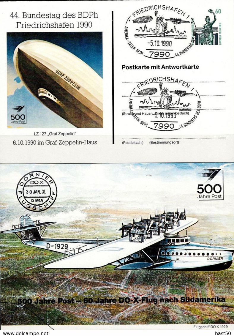 BRD FGR RFA - Privatpostkarte 44. Bundestag Des BDPh (MiNr: PP 161 D2/001a) 1990 - Siehe Scan - Cartes Postales Privées - Oblitérées