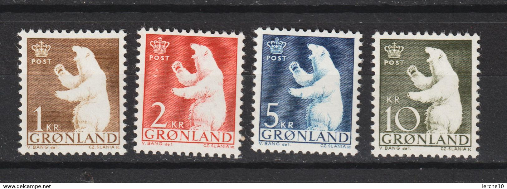 Grönland Greenland Dänemark MiNr. 58-61 ** - Unused Stamps