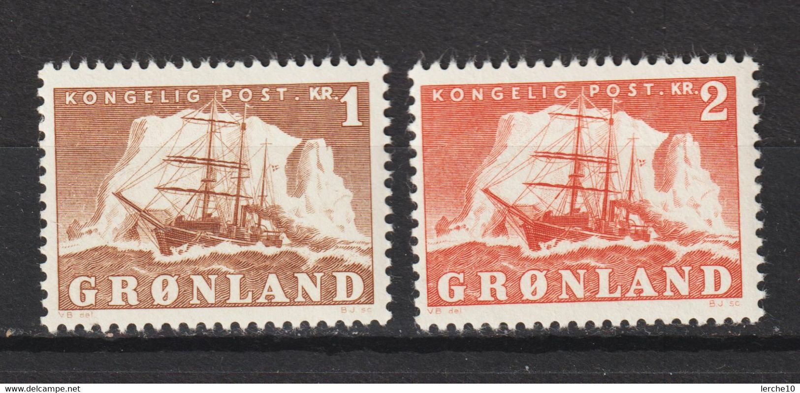 Grönland Greenland Dänemark MiNr. 34-35 ** - Unused Stamps