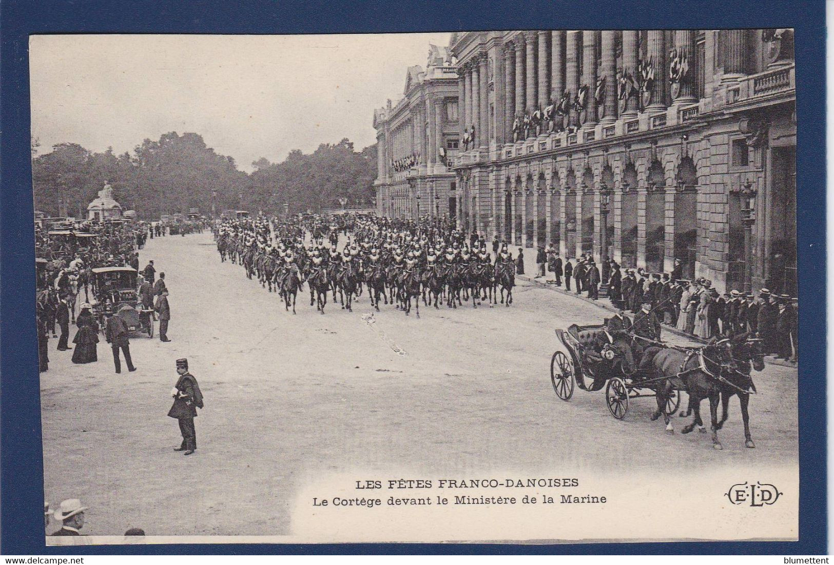 CPA Danemark Royauté Royalty Non Circulé Fêtes Franco Danoises - Dänemark