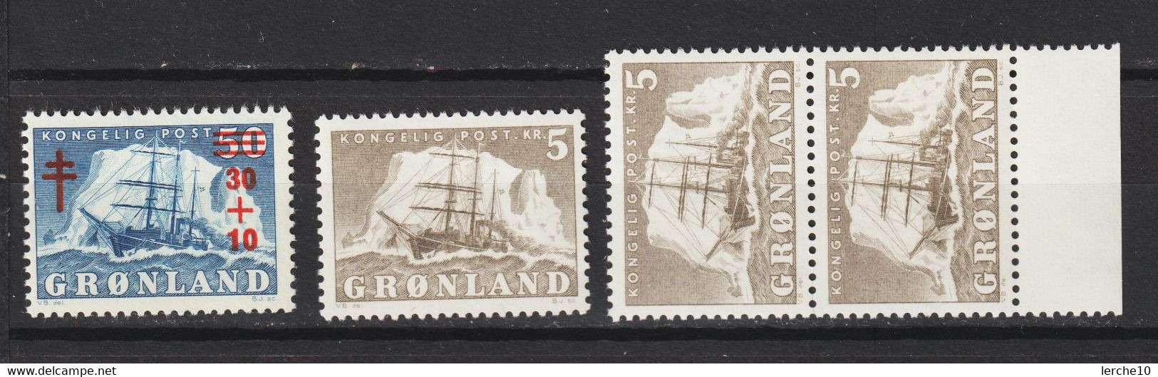 Grönland Greenland Dänemark MiNr. 40-41 ** - Oblitérés