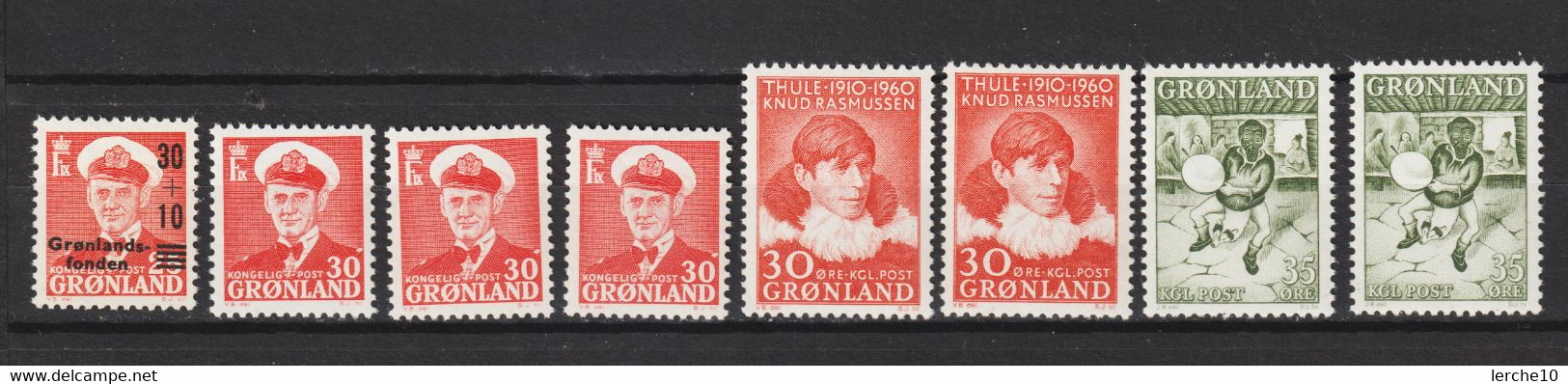 Grönland Greenland Dänemark MiNr. 43-46 ** - Gebraucht