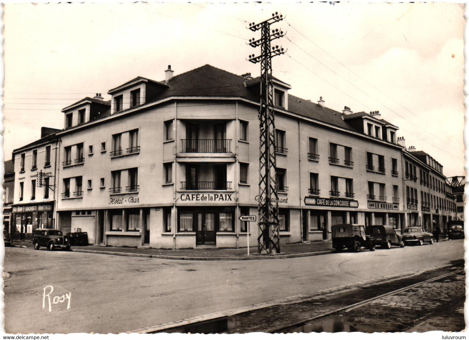 Saint Nazaire - Rue De Trignac - Avenue De Penhoet - Café De La Paix - Saint Nazaire