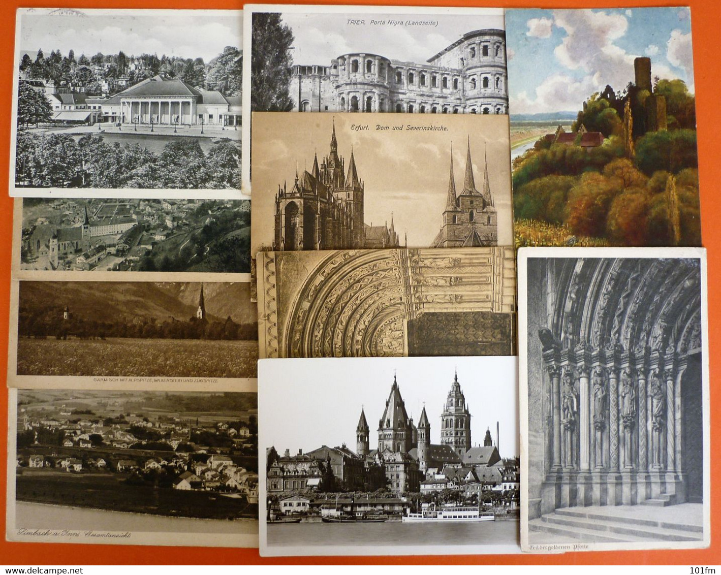 GERMANY - LOT 10 OLD POSTCARDS, DIFFERENT PLACES AND TOWNS - Verzamelingen & Kavels