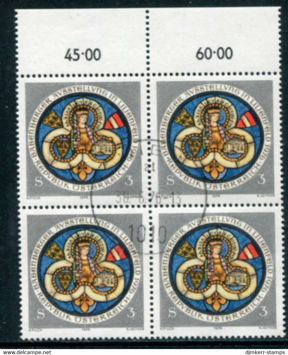 AUSTRIA 1976 Babenberg Exhibition Block Of 4 Used.  Michel 1514 - Oblitérés