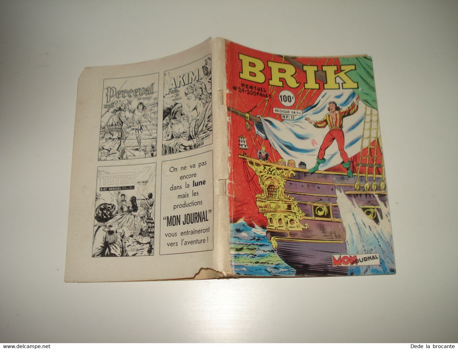 C23 /  BRIK Le Corsaire  Mensuel  N°24 De 1960 Très Bon état - Brick