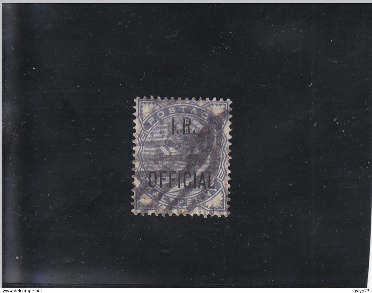 VICTORIA 1/2 P GRIS-OUTREMER (76 ) OBLITéRé N°4 YVERT ET TELLIER 1885 - Service