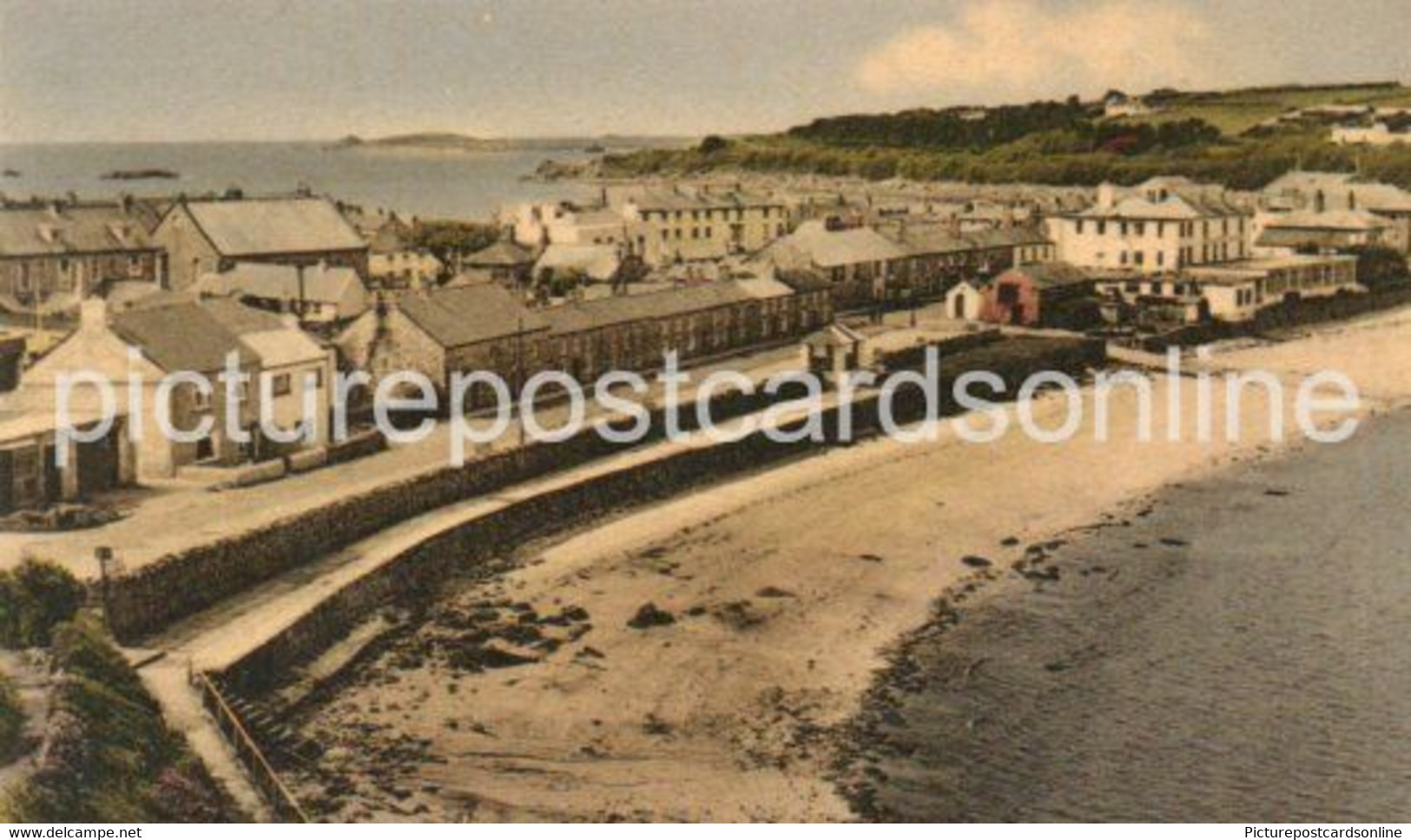 HUGH TOWN ST MARYS ISLES OF SCILLY OLD COLOUR POSTCARD CORNWALL - Scilly Isles