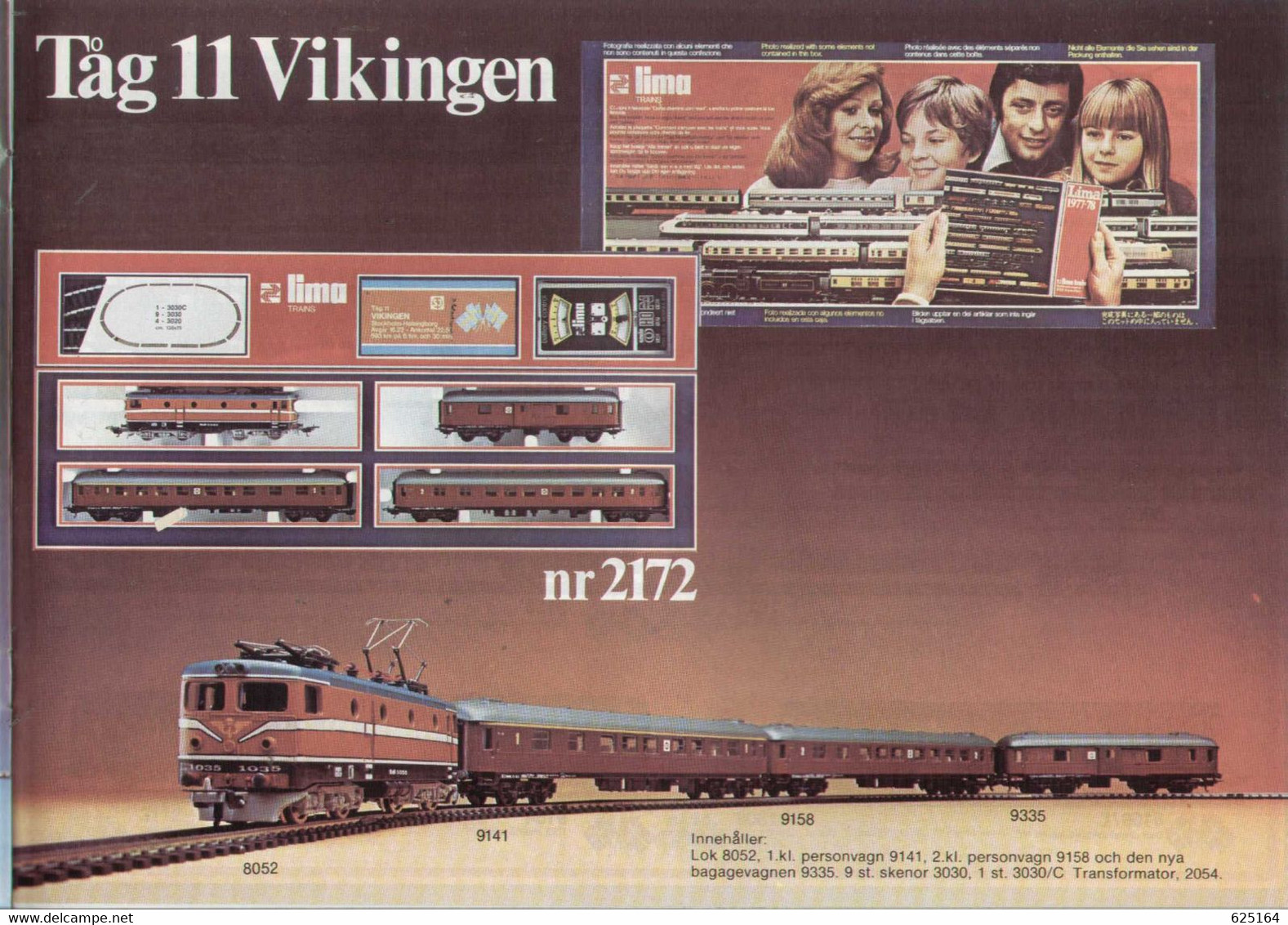 Catalogue LIMA 1977-78 Svensk Utgåva Skala HO /87 - N 1/160-  O 1/45  - En Suédois - Unclassified