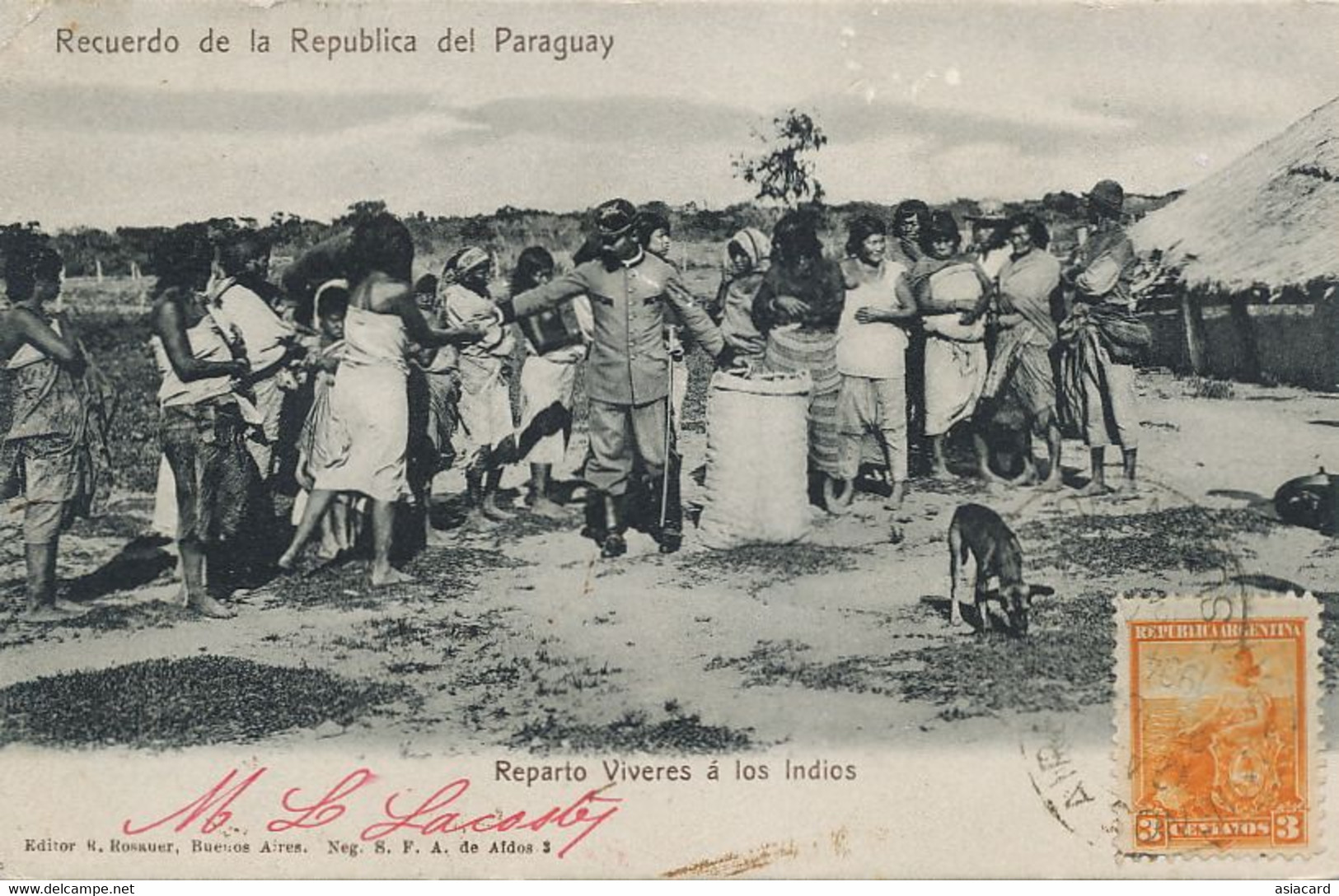 Reparto Viveres A Los Indios Tratados Como Animales Esclavitud Slavery Esclavage - Paraguay