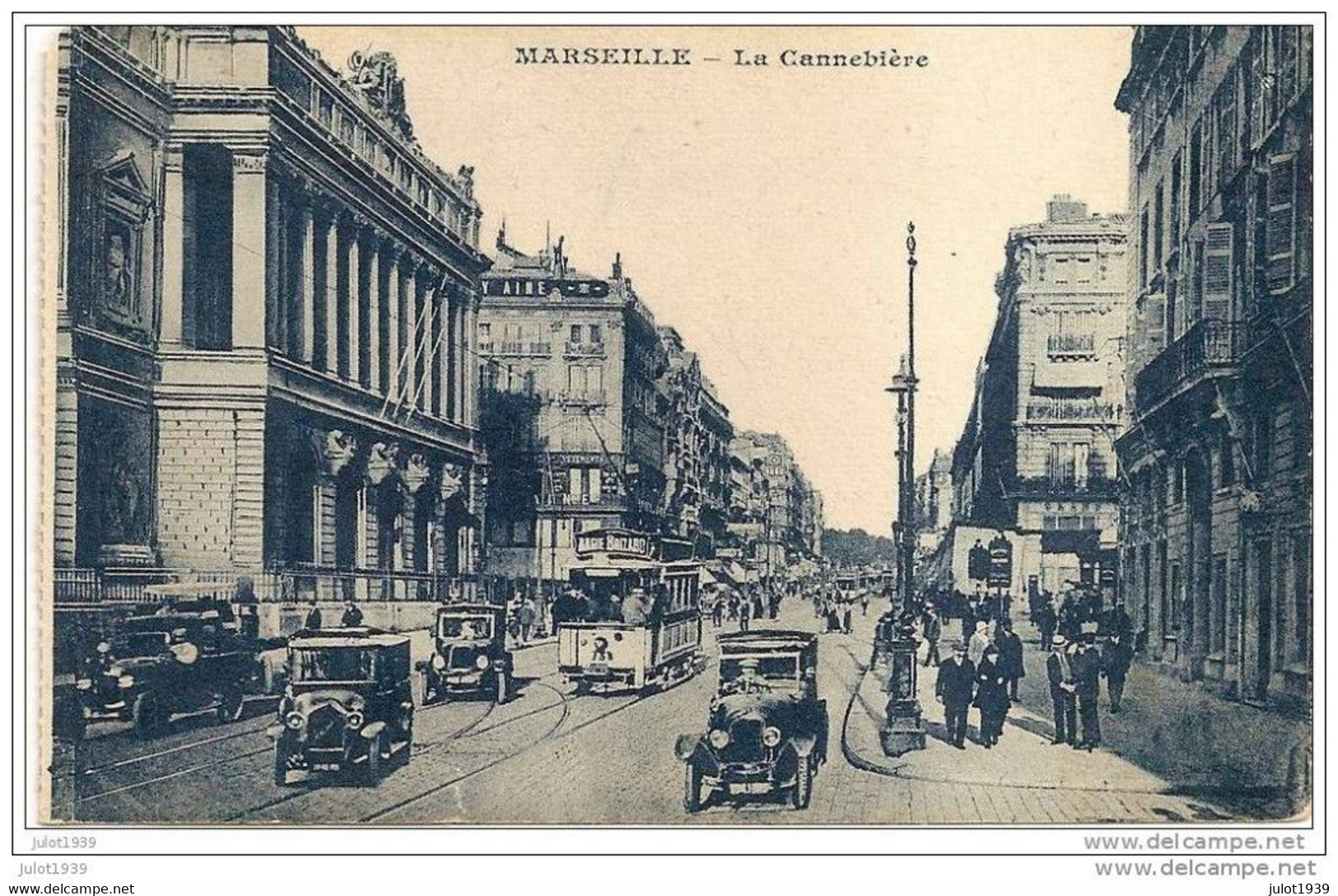 MARSEILLE ..-- 13 . BOUCHES - DU - RHONE ..-- La Canebière . OLDTIMER . - Canebière, Stadscentrum