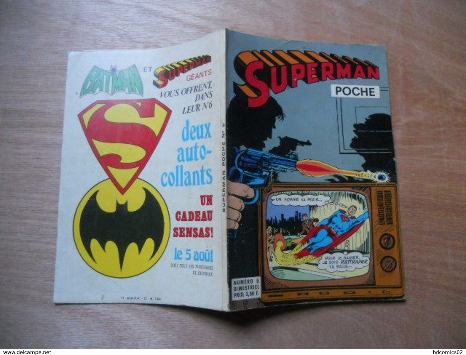 SUPERMAN POCHE N° 9 : COURSE FOLLE -sagedition  1977 - Superman