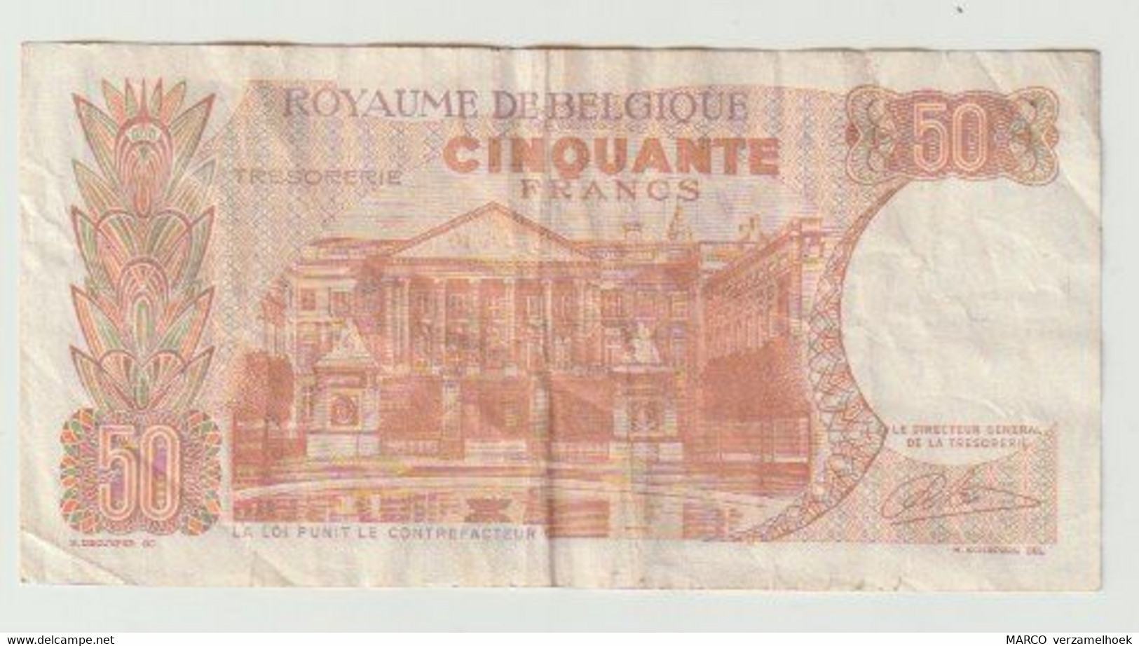 Used Banknote Belgie-belgique 50 Frank 1966 Andere Handtekening - Sonstige & Ohne Zuordnung
