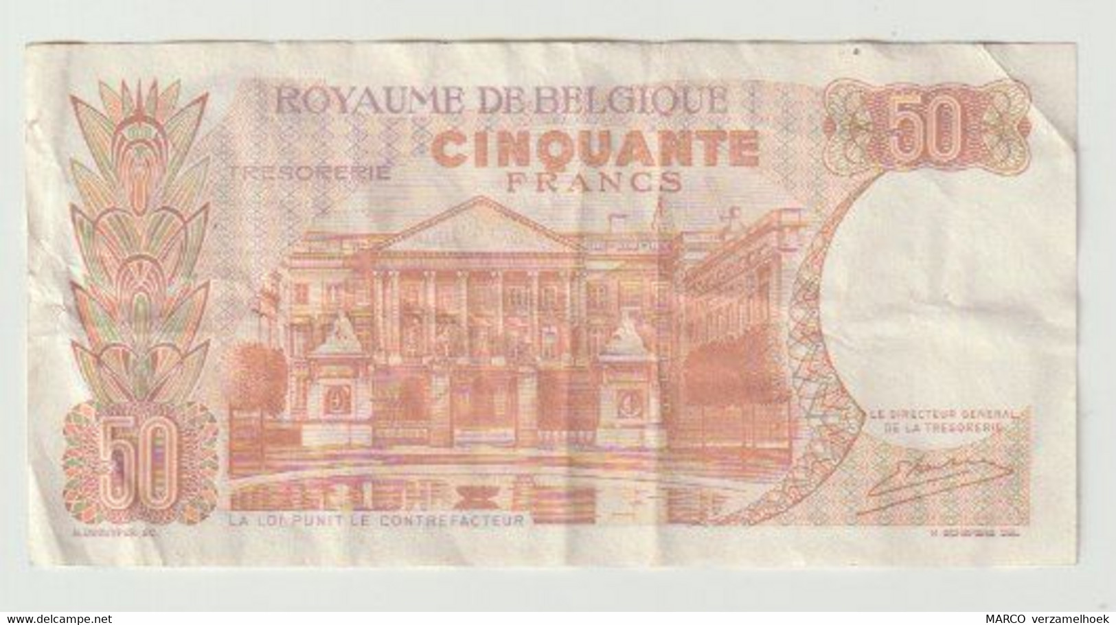 Used Banknote Belgie-belgique 50 Frank 1966 - Andere & Zonder Classificatie