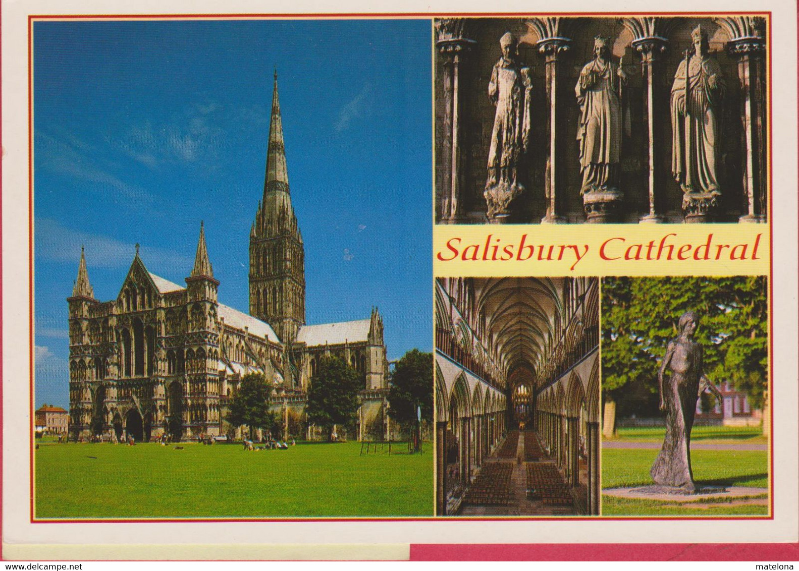 ROYAUME-UNI ANGLETERRE WILTSHIRE SALISBURY THE FIRST CATHEDRAL WAS BUILT AT OLD SARUM TWO MILES ...MULTIVUE - Salisbury