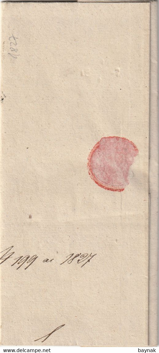 STEINSDORF  ( BOHMEN, CZECH )    --  1827 -  Nach  INGROWITZ ( JIMRAMOV )     ---   PREFILATELIC FOLDED LETTER - ...-1918 Prephilately