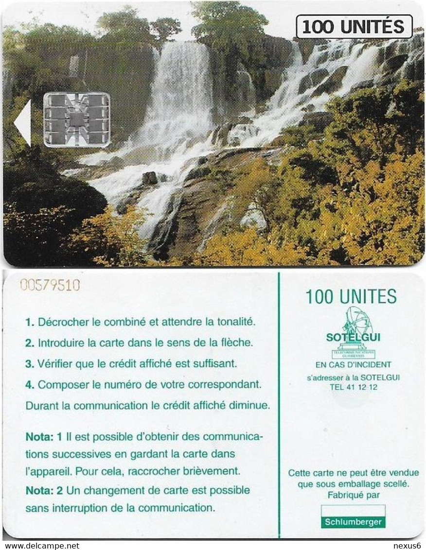 Guinea - Sotelgui - Waterfall, SC7, Cn. 00579510, 100Units, Used - Guinée