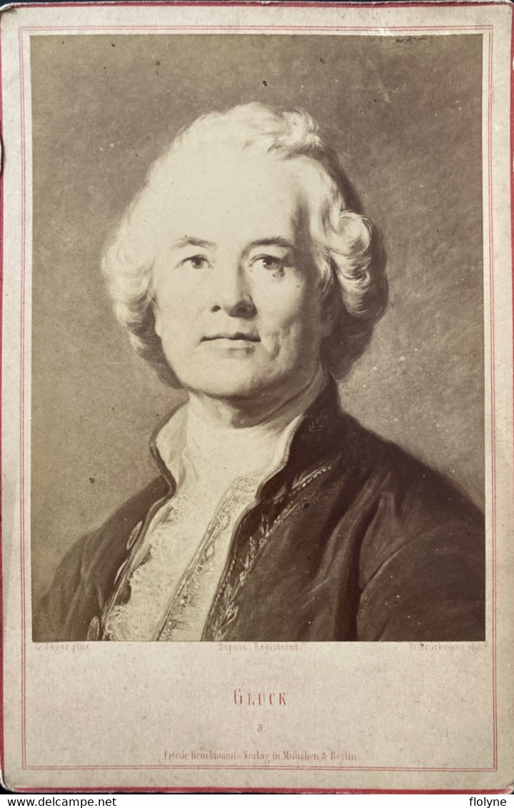 Christoph Willibald GLUCK - Photo Ancienne Format Cabinet - Compositeur D’opéra - Spectacle Musique Musicien - Musik Und Musikanten