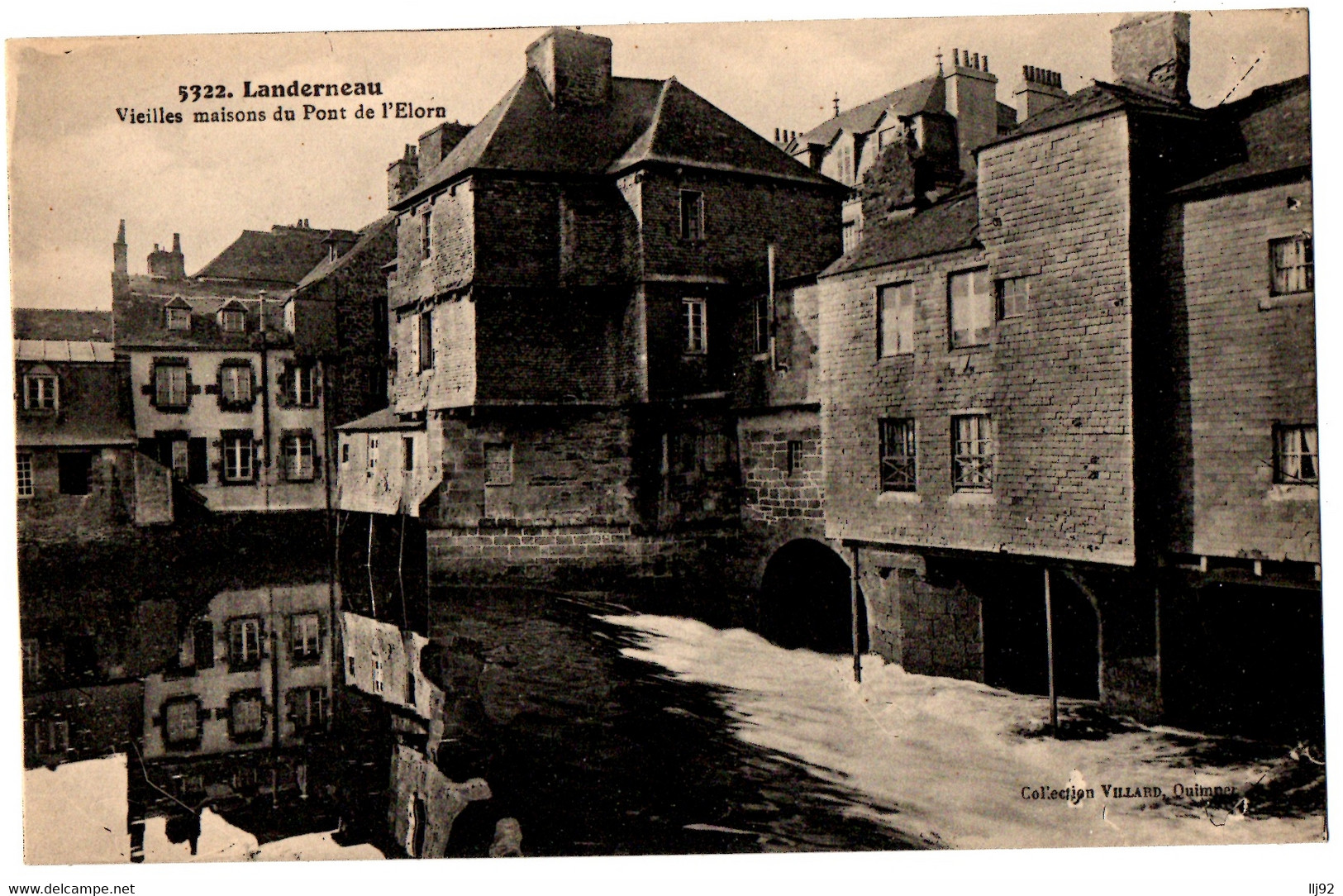 CPA 29 - LANDERNEAU (Finistère) - 5322. Vieilles Maisons Du Pont De L'Elorn - Landerneau