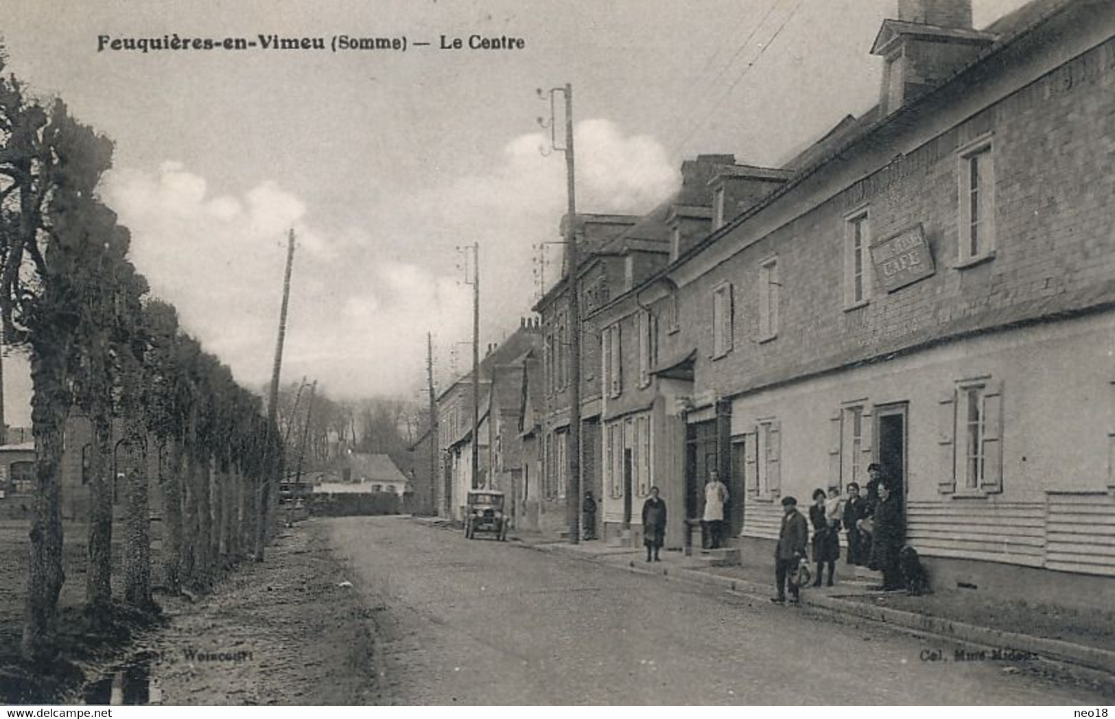 Feuquières En Vimeu Le Centre Auto  Midoux Devismes Café Edit Photo Woincourt Mauricienne - Feuquieres En Vimeu