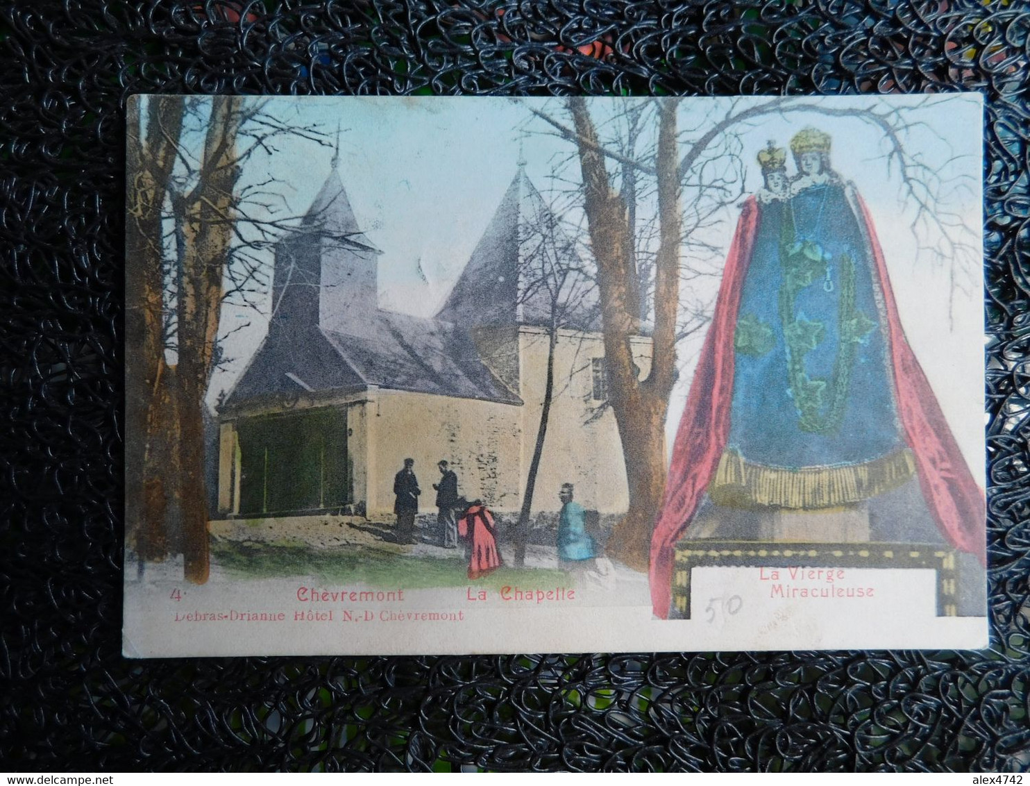 Chèvremont, La Chapelle, La Vierge Miraculeuse, Debras-Drianne Hôtel N. D. Chèvremont, 1910  (T13) - Chaudfontaine
