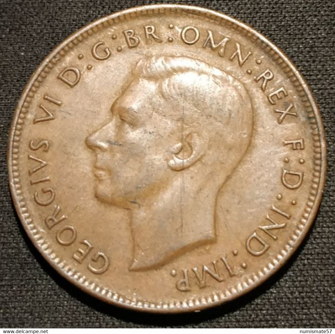 AUSTRALIE - AUSTRALIA - 1 PENNY 1945 - George VI - KM 36 - ( Kangourou ) - Penny