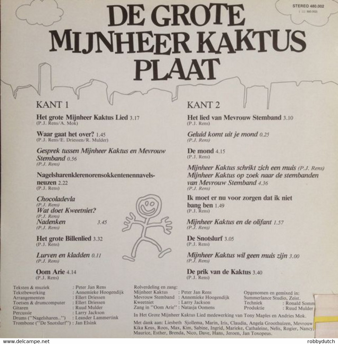 * LP * DE GROTE MIJNHEER KAKTUS PLAAT - Kinderlieder