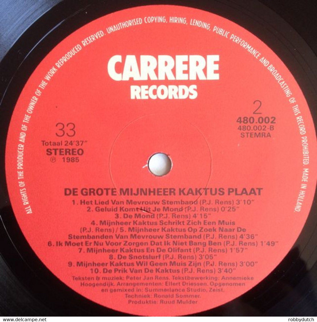 * LP * DE GROTE MIJNHEER KAKTUS PLAAT - Children