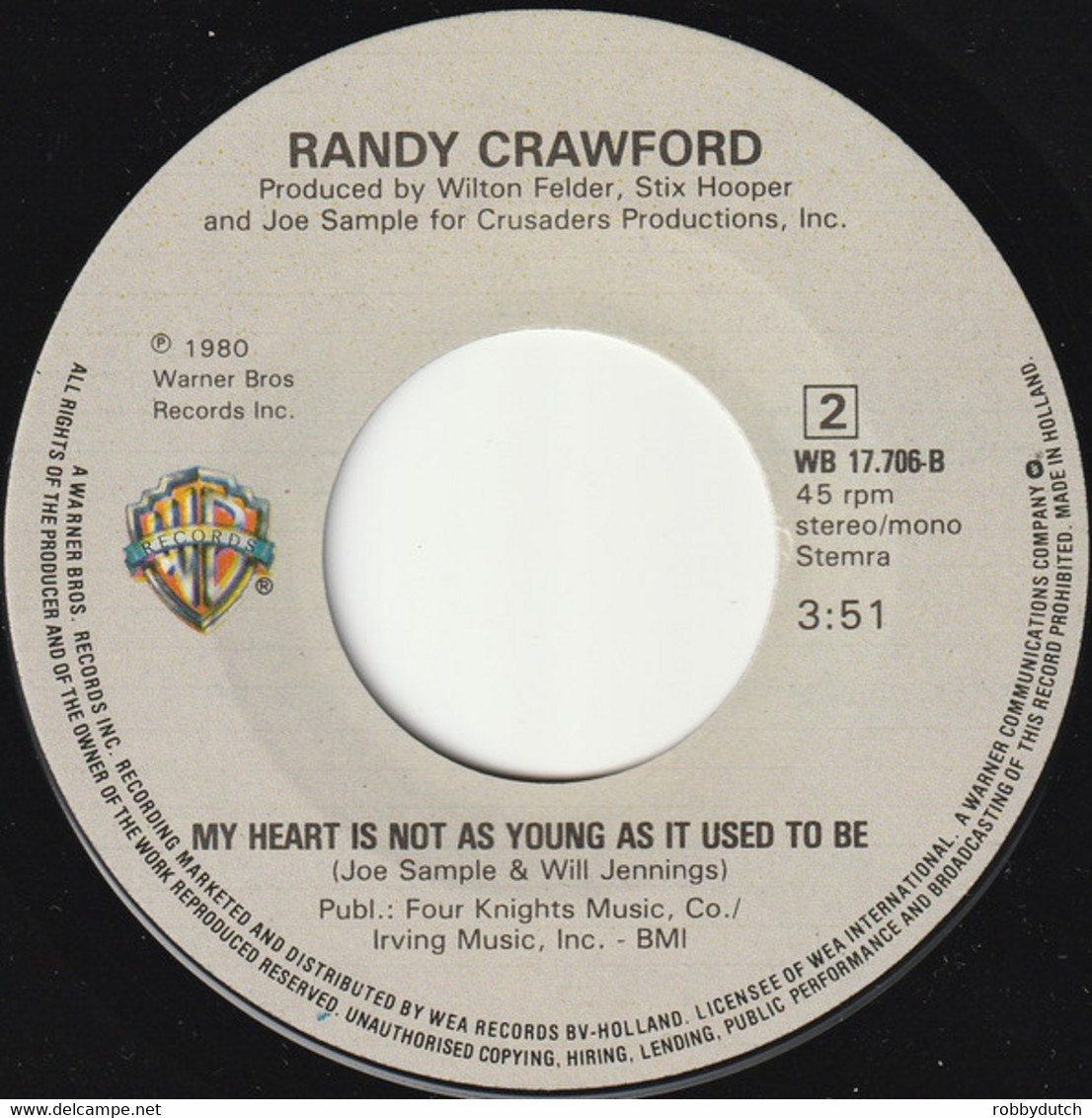 * 7" *  RANDY CRAWFORD - SAME OLD STORY (Holland 1980 EX!!) - Soul - R&B